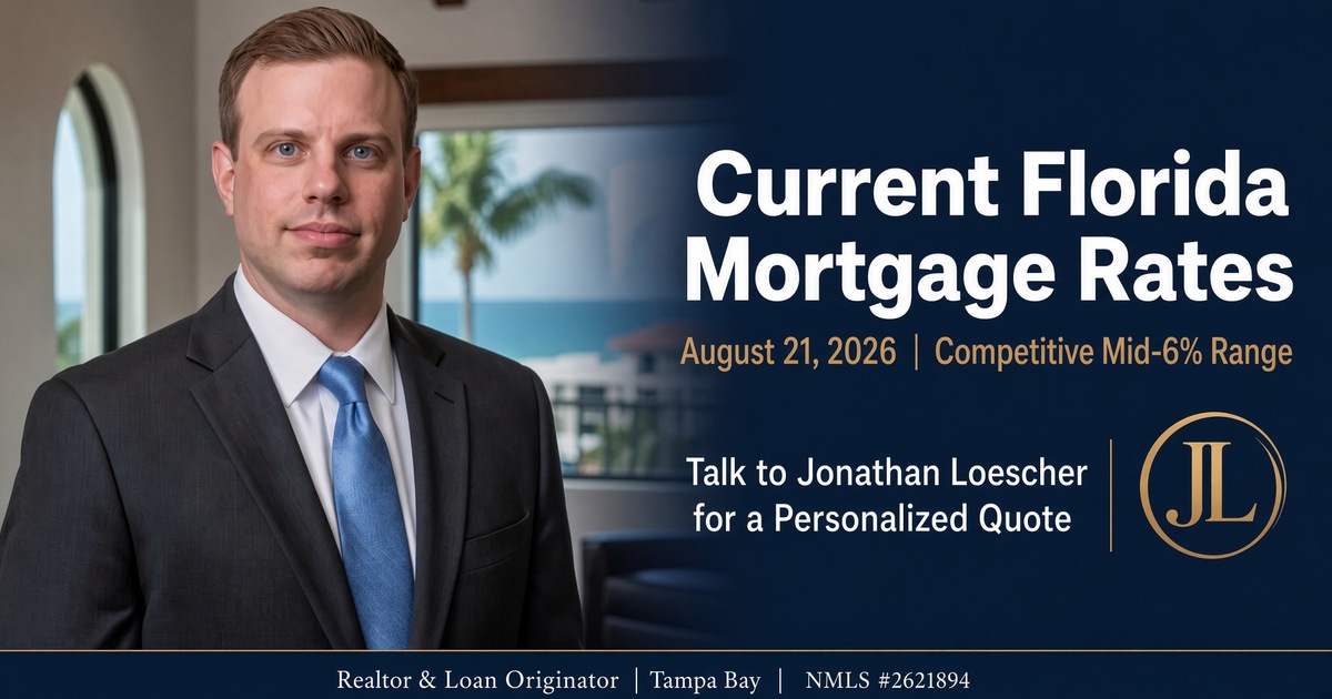 Mortgage Rates in Florida as of August 21, 2026