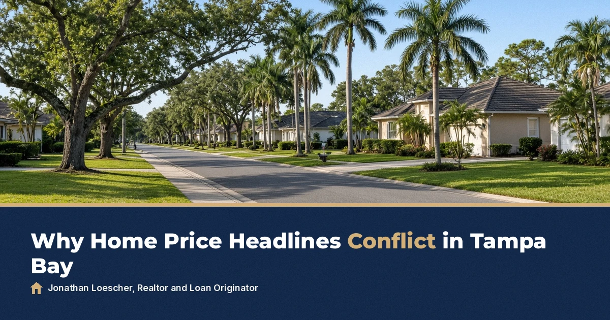 Why Home Price Headlines Conflict in Tampa Bay, Tampa Bay real estate news