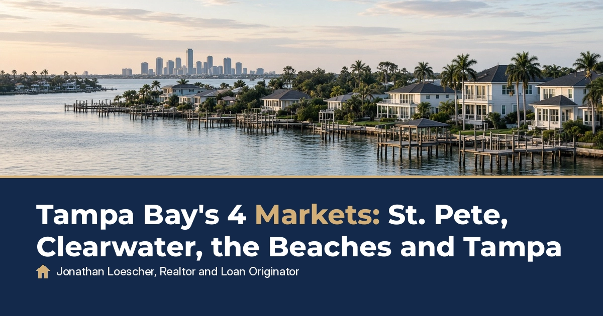 Tampa Bay's 4 Markets: St. Pete, Clearwater, the Beaches and Tampa, Tampa Bay real estate news