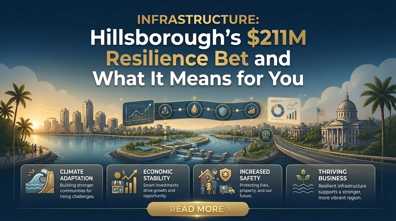 Infrastructure: Hillsborough’s $211M Resilience Bet and What It Means for You