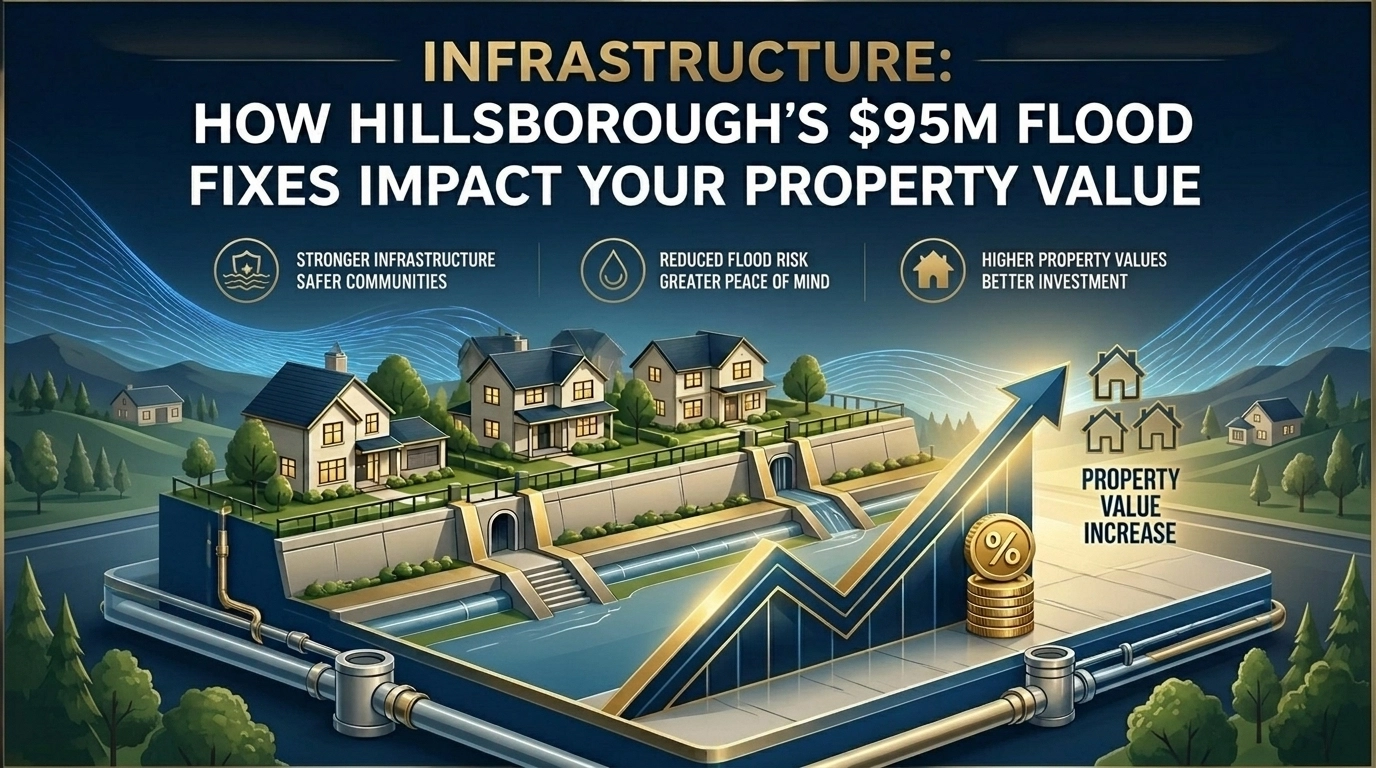 Infrastructure: How Hillsborough’s $95M Flood Fixes Impact Your Property Value